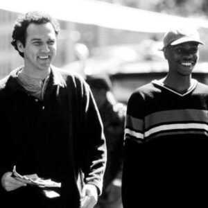 Norm Macdonald Instagram - Not everything is black and white! Except this picture. And also Dave is black and I’m white. 
Maybe everything is black and white!