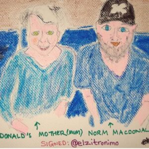 Norm Macdonald Instagram - #normart 
Thanks to @demitrirallis @elzitromino @snap_dragon.ink