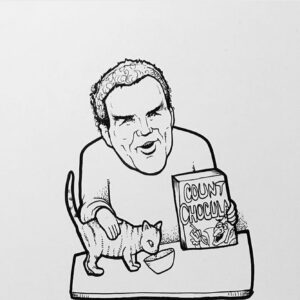 Norm Macdonald Instagram - #normart 
Thanks to @demitrirallis @elzitromino @snap_dragon.ink