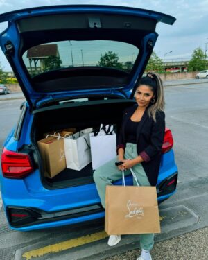 Nosheen Phoenix Instagram - Spoiled much? 😜🩷 #louboutin #celine #spoiledrotten