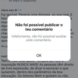 Nuno Markl Instagram - Está a acontecer muita violência verbal no Instagram da @depernasparaoar_ por parte de pessoas que a acusam, nos seus livros, de “promover o homossexualismo” entre os miúdos. Eu levei por tabela, mas acho que cada vez mais não faz sentido responder a agressão com agressão. Então optei simplesmente por explicar, amavelmente, a um senhor que me insultou, para que serve um livro como o da Mariana - e não é para fazer lavagens cerebrais ou promover o que quer que seja. Ironicamente, o Instagram respondeu que não foi possível aceitar o meu comentário de paz, enquanto continua a aceitar vários de guerra. Por isso, deixo-o aqui para tentar que percebam que este é um assunto de paz e não de guerra. Gostava que tivessem a paciência de o ler. Obrigado.