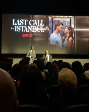 Nuran Evren Şit Instagram - A dream coming true for me; Having our first screening in NYC in the iconic Paris Theater was a life time experience. Big screen and amazing audience. Thanks to team Netflix for this amazing event and their support for us all the way up. Thanks to our team for making such a beautiful movie. Love from NYC ❤️ #lastcallforistanbul #netflixturkey #ogmpictures #ptotfilms #berensaat #kivanctatlitug