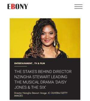 Nzingha Stewart Instagram - Thank you @ebonymagazine for featuring my work on @daisyjonesandthesix it’s an honor to be acknowledged by a magazine I was raised on ❤️