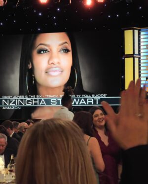 Nzingha Stewart Instagram - Well I didn’t win…  but I kind of felt like I did. 

It was so wonderful to be in a room full of my peers, inspiring to hear and feel their deep love of cinema, and it TRULY was an honor to be nominated for a show that I loved so deeply. Thank you DGA for a stone cold gas.
Thank you EVERYONE on #TeamDaisy for making it possible for me to be in the room where it happens ❤️
#dgaawards #directorsguildofamerica

💄 @mylahmorales 
💇🏽‍♀️ @colormenatosha