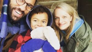 O-T Fagbenle Instagram - Sugar.. every kids favourite drug #BTS @handmaidsonhulu @elisabethmossofficial #hannahjordanabanana #handmaidstale #hotchocolate #winterfilming