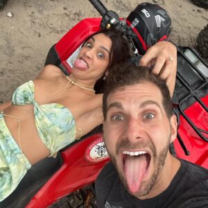 Odelya Halevi Instagram - Beautiful person… Charismatic. Wise. Thoughtful. Witty. Hard working. Good looking and funny… But enough about me… Today is about YOU! Happy birthday to the man who has the best fiancé in the world! 
Time goes by so fast and i think it’s amazing that you were once young.. Don’t worry, you still don’t look or act your age.. You can still play Basketball and do other dumb stuff.. Just do it slowly… 
I love and adore you and I don’t care at all that you’re way way way older than me. Can’t wait to marry you best bud!!! ❤️❤️❤️