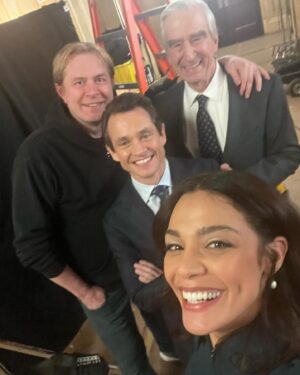 Odelya Halevi Instagram - Making these memories last forever. ❤️ 📸 Don’t miss Sam Waterston’s #LawAndOrder farewell TONIGHT 8/7c on @nbc and streaming on @peacock.