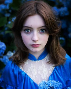 Olive Elise Abercrombie Instagram - 13 🎉 6.1.24 

Yearly birthday portraits with the blue hydrangeas 💙