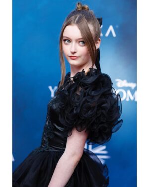 Olive Elise Abercrombie Instagram - Olive was so stoked to wear this special vintage dress she found to the #YoungWomanAndTheSea LA premiere! 🖤Possibly the most Olive dress ever? (Swipe to the end☺️)

Thank you to the glam squad! 😘
Makeup: @robertti 
Hair: @_douglasjack 

👗: @low_vintage 
👠: @kurtgeiger