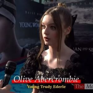 Olive Elise Abercrombie Instagram - First-ever red carpet interview, for #YoungWomanAndTheSea 🌊, in theaters May 31st! Share this movie with someone you love.  Someone you believe in.💙