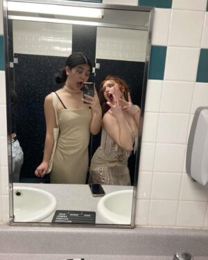 Olivea Morton Instagram - Sadie’s!  A little explanation for non US friends: Sadie Hawkins is a school dance where the girls can ask the guys instead of the other way around like for Proms or Homecoming.  Obviously times have changed, but some schools still uphold the tradition.  I asked two boys to go, but decided to go with my best friend (which should have been my first choice!) i had so much fun😛 love you gigi💕