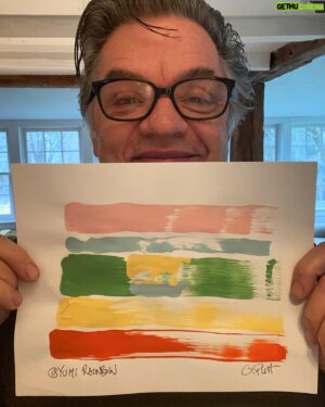 Oliver Platt Instagram - Thank you @stanleytucci for the nomination! I hereby nominate @plattypants @marcmaron @marinasqu to paint a rainbow. For each rainbow created tagging @yumi or #rainbowsinwindows @yumi will donate a months worth of food to @feedingamerica to help support families in need!