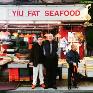 Oliver Platt Instagram - Big bro @plattypants and i in HK, the breadbasket of our youth. He hangs up the feedbag today after 22yrs as @nymag chief resto critic and we are all so very, very proud of him👏👏👏