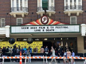 Olivia Grace Applegate Instagram - What an incredible day 🤍 
To premiere at SXSW at the Paramount…wow! My heart is full. Cannot wait for y’all to see what we made. Tune in to HBOMax, April 27th for “Love and Death”! All my love and gratitude to the incredible folks who helped make this dream come true. #jesseplemons #elizabetholsen #hbomax
