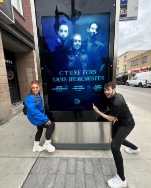 Olivia Leclerc Instagram - Attends pas de nous voir dans ta soupe pour venir nous voir en show à Montréal 🔥

On présente notre show dans le cadre du @festival.minifest 🙋‍♀️

Chacun 20 min de notre meilleur stock, pour 1h de plaisir garantie. ☝🏼

🗓️ : 13 juin 2024
🕗 : 21h30
📍 : L’Usine de l’espace public
🎟️ : 20$

#humour #standup #standupcomedy #comedy #spectacle #festival #festivalminifest #minifest #humoriste #humoristes #mtl #montreal #pancarte #affiche