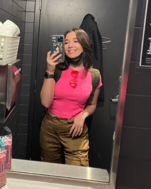 Olivia Steele-Falconer Instagram - Nothing more romantic than some selfies with toilet paper in it! Happy Valentine’s Day everyone💗💖💞💓
