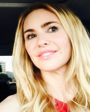 Olivia d'Abo Instagram - Hey guys! Here’s another car #selfie to grace your day 😇 Wanted to let you know you can now request a video from me on Cameo! Check my link in bio 😘
