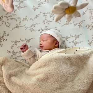 Olivier Richters Instagram - Romy Elodie Richters 🩷👶 born 02-05-24 14:39, 5.0kg and 55cm. Couldn't be prouder... She is super healthy and forever under Dutch Giant protection. The feeling she gives me when she lies on my chest is indescribable 🥰.

#RomyRichters #thedutchgiant #baby #bigdaddy