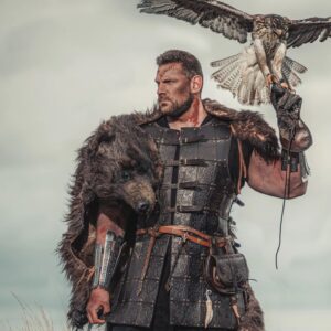 Olivier Richters Instagram - Awesome shoot last year with viking @thewarrior_king , photographer @johankustersphotographix and the insane cool birds of @lady_falcon_nadicia .

Powered by 
@musclemeatnl 
@dutchgiantnutrition 

#thedutchgiant #musclemeatnl #dutchgiantnutrition #gladiator #viking #photoshoot #actor #bodybuilding #fitness