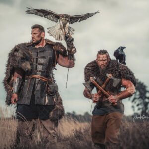 Olivier Richters Instagram - Awesome shoot last year with viking @thewarrior_king , photographer @johankustersphotographix and the insane cool birds of @lady_falcon_nadicia .

Powered by 
@musclemeatnl 
@dutchgiantnutrition 

#thedutchgiant #musclemeatnl #dutchgiantnutrition #gladiator #viking #photoshoot #actor #bodybuilding #fitness