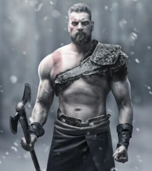 Olivier Richters Instagram - I read that God of War series is in development, isn't that awesome 😁. Which reminded me of my photoshoot with @adrian_sommeling that I never posted. Makeup done by @carlydilys .

Powered by:
@musclemeatnl
@thedutchgiant
@tall.origin

#thedutchgiant #godofwar #olivierrichters #sony #playstation #sonystudios #sonypictures #amazonstudios #amazonstudio @sonypictures @sony @sony.nederland @sonypicturesnl  @amazonstudios @amazon.nl @amazon @amazonprime @playstation @playstation_nl @plays
