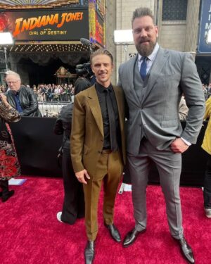 Olivier Richters Instagram - Seeing my colleagues @phoebewallerbridgesource , @theofficialmads , @boydholbrook and John Rhys-davies again at the premiere of @indianajones, gave me a lot of joy. Working together for so long, created a strong band. It was amazing to work with these tallents but also a major opportunity: everything I learned from them I will take to the next movies as an actor.

Dutch Giant Fueled by:
@musclemeatnl
@dutchgiantnutrition

Suit by: @skikktailoring

@disney @lucasfilm @disneyplus
@disneynl #thedutchgiant #harrisonford #indianajones #indianajonesandthedialofdestiny #disney #disneyplus #lucasfilm #movie #movies #cinema #hollywood #premiere #madsmikkelsen #phoebewallerbridge
