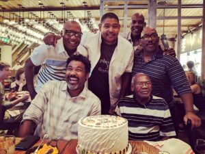 Omar Benson Miller Instagram - 80 years ago my Father was born to sharecroppers in Mississippi. Since 1938 he's lived in poverty, luxury, wealth, racism, Harmony,  the Watts & LA riots, attended the funeral of #EmmittTill, survived Jim Crow, created an enterprise from nothing and created a family  raising seven kids of his own and a gang of others along his journey and through it all he's never stopped laughing! The great grandchild of slaves has watched the country progress and regress and is still rocking. He is the #AmericanDream HAPPY BIRTHDAY and Thank You