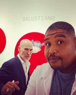 Omar Benson Miller Instagram - #tbt to #ArtBasel n Miami with my Brother from another mother, artist @salustiano.co #h4varmy #h4v