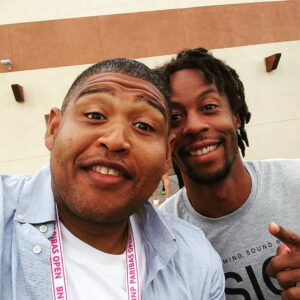 Omar Benson Miller Instagram - Happy belated birthday to my ping pong #Frenemy @iamgaelmonfils for #TBT