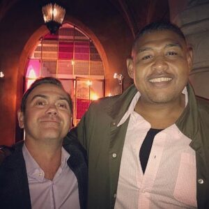 Omar Benson Miller Instagram - Hanging with #JOLO @joelotruglio plotting our next karaoke session #sagawards #ew