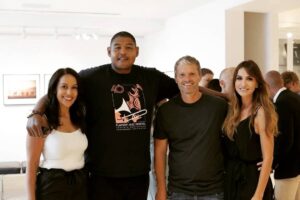 Omar Benson Miller Instagram - #FBF Catching up with wonderful artist & friend @manfredbaumann at his Mustang gallery opening in #LA Congratulations!