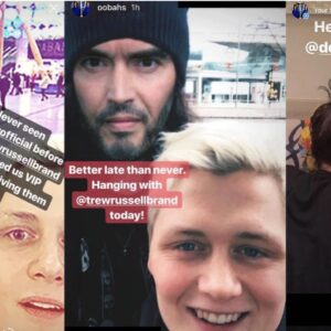 Oobah Butler Instagram - You too can be fake friends with Russell Brand! You deserve it! [📸 @christopherbethell]