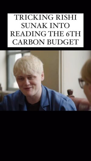 Oobah Butler Instagram - Enjoyed contributing some brain power to this new @channel4 film about the sixth carbon budget, The Great Climate Fight. I focused on Rishi Sunak, and trying to get him to read a book it’s his job to. On tonight at 9:15pm.
