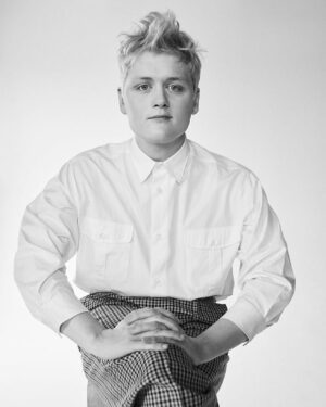 Oobah Butler Instagram - Found some bizarre shots of Ellen in what I can presume is Georgio Peviani [thanks to world class ✂️@sashahere 📸 @evgeny_photography 👕 @avintagevice 🏠 @alicemartinellli interview/shoot in @monrowemagazine]
