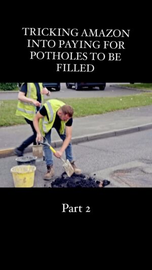 Oobah Butler Instagram - Tricking Amazon Into Paying For Potholes To Be Filled - Part 2