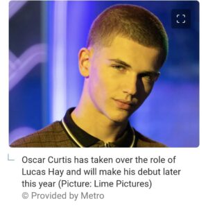 Oscar Curtis Instagram - Did u guess right??? 😃 I'm going to be Lucas in Hollyoaks... can't describe how grateful I am for this opportunity! I am so excited to play this character
Huge thanks to my agent for doing exactly what he said he'd do 🙏 @mark_jermin_mgt and to @hollyoaksofficial for this fantastic gift of a role 🙏💛
Thankful to everyone who played a part in getting me here 🙏 
Also to the nicest crew & cast ever, thank you for welcoming me 💛
.
.
.
.
.
.
.
.
.
.
#Hollyoaks #actor #amazing #actorslife #new #newactor #thankyou #themway #Manchester actors #Liverpool #soapnews #soap  #tvactor