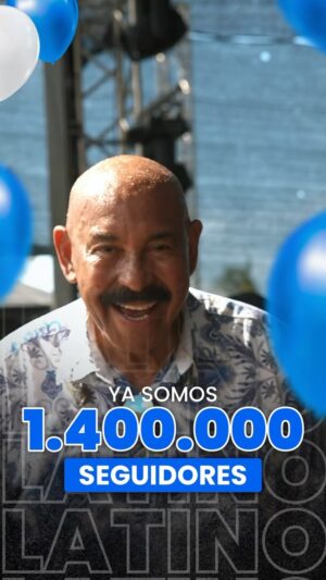 Oscar D'León Instagram - Que sabrosooo ver a tantos unirse a compartir conmigo la salsa por todo el mundo, a través de esta ventana. 

Gracias por ser hoy 1.400.000 de soñadores #soplaaa