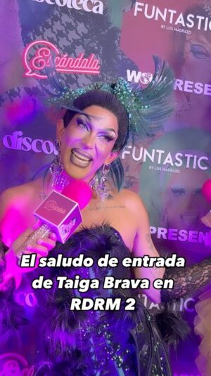Óscar Madrazo Instagram - El saludo de entrada de @taigabrava en @dragracemexico que les dio en exclusiva a mis hijes @aurorawonders y @samdelriofelix