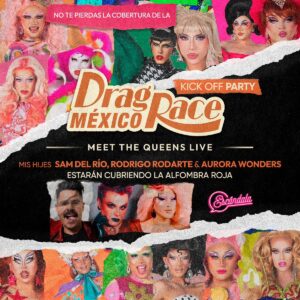 Óscar Madrazo Instagram - Hoy en exclusiva para @escandala #MeetTheQueensLive por el estreno de @dragracemexico con @samdelriofelix @rodrigorodartemx y @aurorawonders 

No te pierdas la cobertura por @escandala