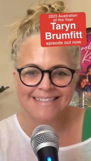 Osher Günsberg Instagram - Taryn Brumfitt is here, she’s the 2023 Australian of the Year.
Leader of the @bodyimagemovement, an Adelaide-based organisation that teaches people to love and appreciate their bodies.
She has made two brilliant films, Embrace and Embrace Kids - the first film explores the serious issue of women’s body loathing and Taryn’s path to body acceptance, her second film Embrace Kids has a message for nine- to 14-year-olds to move, nourish, respect and appreciate what their bodies can do.

She’s a four-time bestselling author, including the wonderful kid’s book “Chico the Schnauzer” which I read to Wolf at bedtime sometimes - as well as a two-time marathon runner, and mum to four children. 

Taryn is absolutely marvellous.

We cover a lot in this conversation. Self Talk, Body Image, Self Acceptance and the problem with comparison.
We also pick apart the tricky business of dating in middle age, and realising that someone new is going to see you naked.
It’s fantastic.
Enjoy the show.
Listen with the link in the profile page