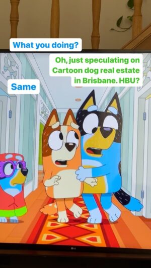 Osher Günsberg Instagram - Y’know…Normal stuff. 

@officialblueytv @daley_pearson @joffbush @weplayludo @blueysbrisbane @melaniezanetti