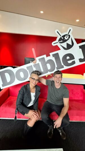 Osher Günsberg Instagram - What an absolutely epic way to celebrate 10 years. Thanks to everybody that called in, and sent us a text. Thank you to the brilliant production team who helped us out. Working with a professional like Yumi is dream come true. I’m so grateful I get to do it quite a bit. Happy birthday X2J @5minutefoodfix @doublejradio (and yes I rode the motorbike home through the rain pumping @shihad_the_band - it was legittttt)