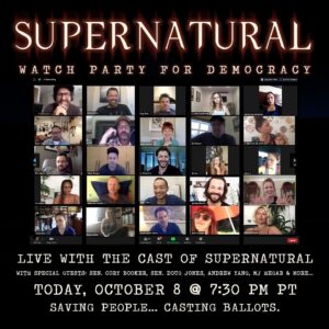 Osric Chau Instagram - The #SPNVotes livestream is tonight at 7:30pm PT!

We may be breaking a record for the largest zoom call ever so be sure to RSVP here as it’s first come first serve!
http://bit.ly/SPNGOTV

But if it fills up you can still tune in here!
http://bit.ly/MishaTV

See ya tonight and don’t forget to vote!