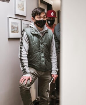 Osric Chau Instagram - We all had our game faces on as I tried directing for the first time.
@goodnews.movie