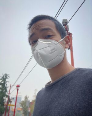Osric Chau Instagram - Never seen it so smokey in Vancouver. Just another reason to wear a mask.
