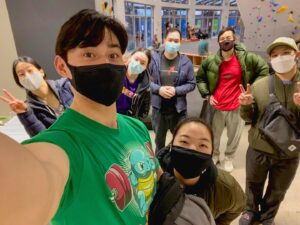 Osric Chau Instagram - Family photo post climbing
@hiveclimbing

@sebwfg 
@jenn.chenn 
@livia_ampfit 
@owenchau 
@cynthiajklee 
Hubert
#hivepoco