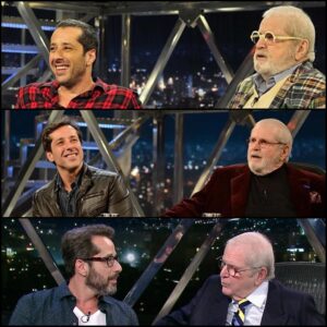 Otávio Martins Instagram - #tbt No dia mundial do Teatro, uma lembrança de quando o generoso Jô Soares abria a porta do seu programa para divulgar as peças de teatro. Foram três entrevistas: a primeira pra divulgar “Córtex”, com direção do @nelsonbaskerville, a segunda para divulgar “Três Dias de Chuva”, que eu fazia ao lado da @carolinaferraz e do @fepavao, e a terceira para divulgar “Caros Ouvintes”, que eu escrevi e dirigi. Que falta você faz, Jô. ❤️ #teatro