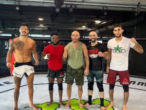 Ottman Azaitar Instagram - Almost time ! It was a great time with all the brothers and friends who helped me for the Fight ! I wanna thank you all for everything 🙏🏽 #MayAllahGiveUsTheVictory ❤️🇲🇦❤️