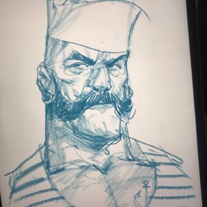 Otto Schmidt Instagram - Sailor #coffeeandsketches #notes #ipaddrawing