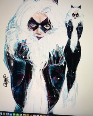 Otto Schmidt Instagram - It was a six screens 19MB each. Overall, I have to say I’ve got still not-bad-perception of the proportion drawings.🙃 #caturday #blackcat #marvel #ipad #notes